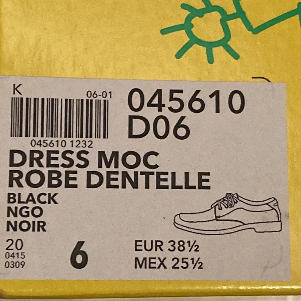 BOYS Smart Fit SKID RESISTANT BLACK LACED OXFORD DRESS SHOE in original box Sz 6